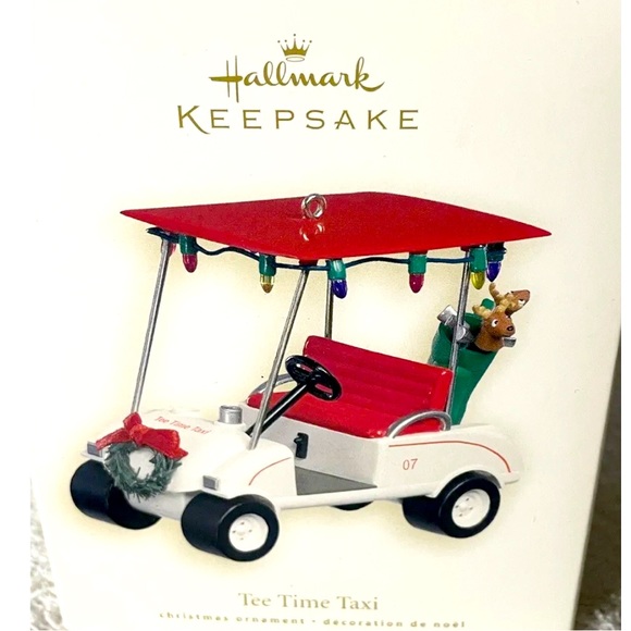 NIB Hallmark Keepsake Golf Car Tee Time Taxi Ornament 2007 - Picture 1 of 10